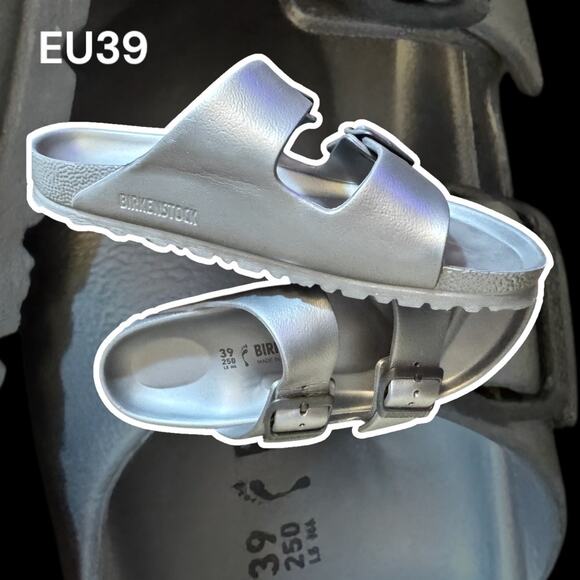 •VNDS• Birkenstock Charcoal Arizona Essentials EVA sandal, Narrow fit • EU39 - Picture 1 of 6